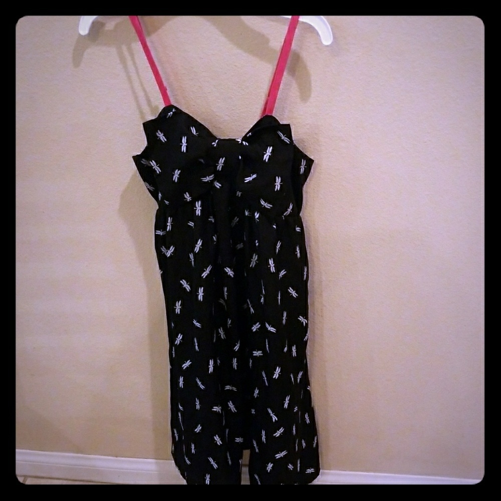Final offer! Black and white dragonfly dress
